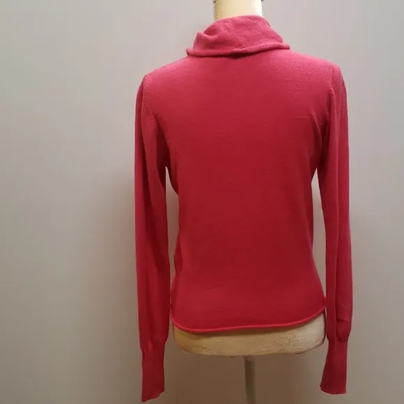 Sz M Neiman Marcus watermelon cardigan e26