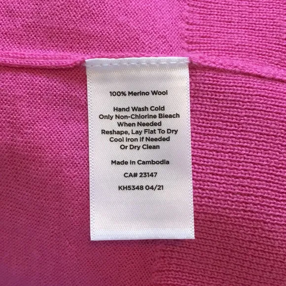 TALBOTS | Pure Merino Puff Sleeve Sweater Button Detail Sleeves