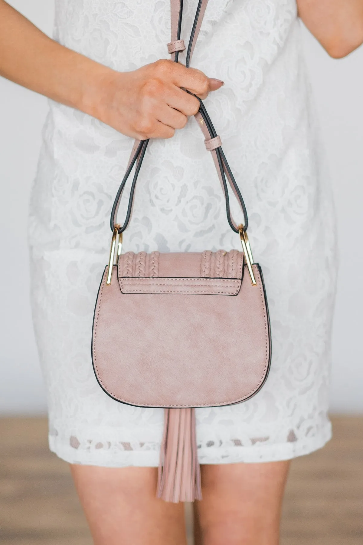 Tassel & Braids Handbag ~ Blush