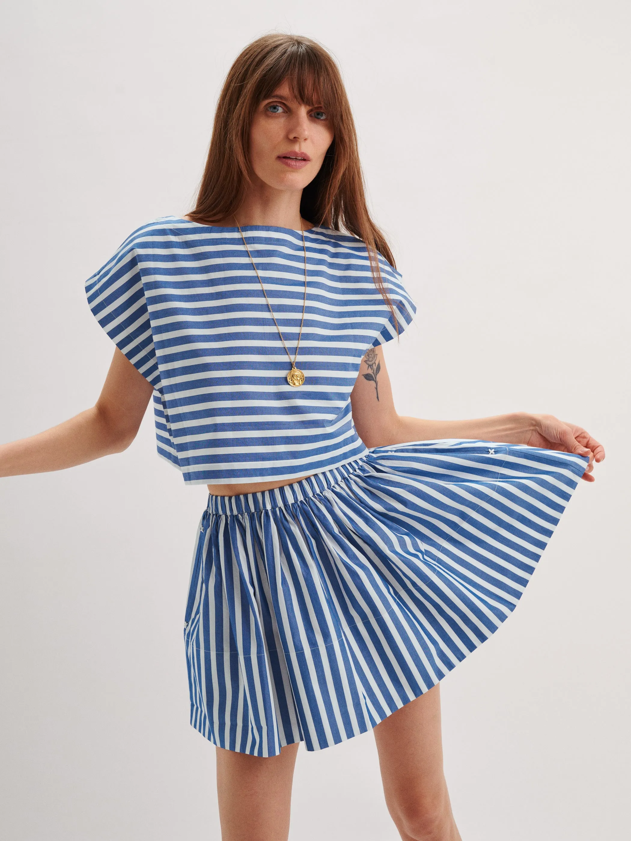 The Fousta Skirt in Cotton Poplin