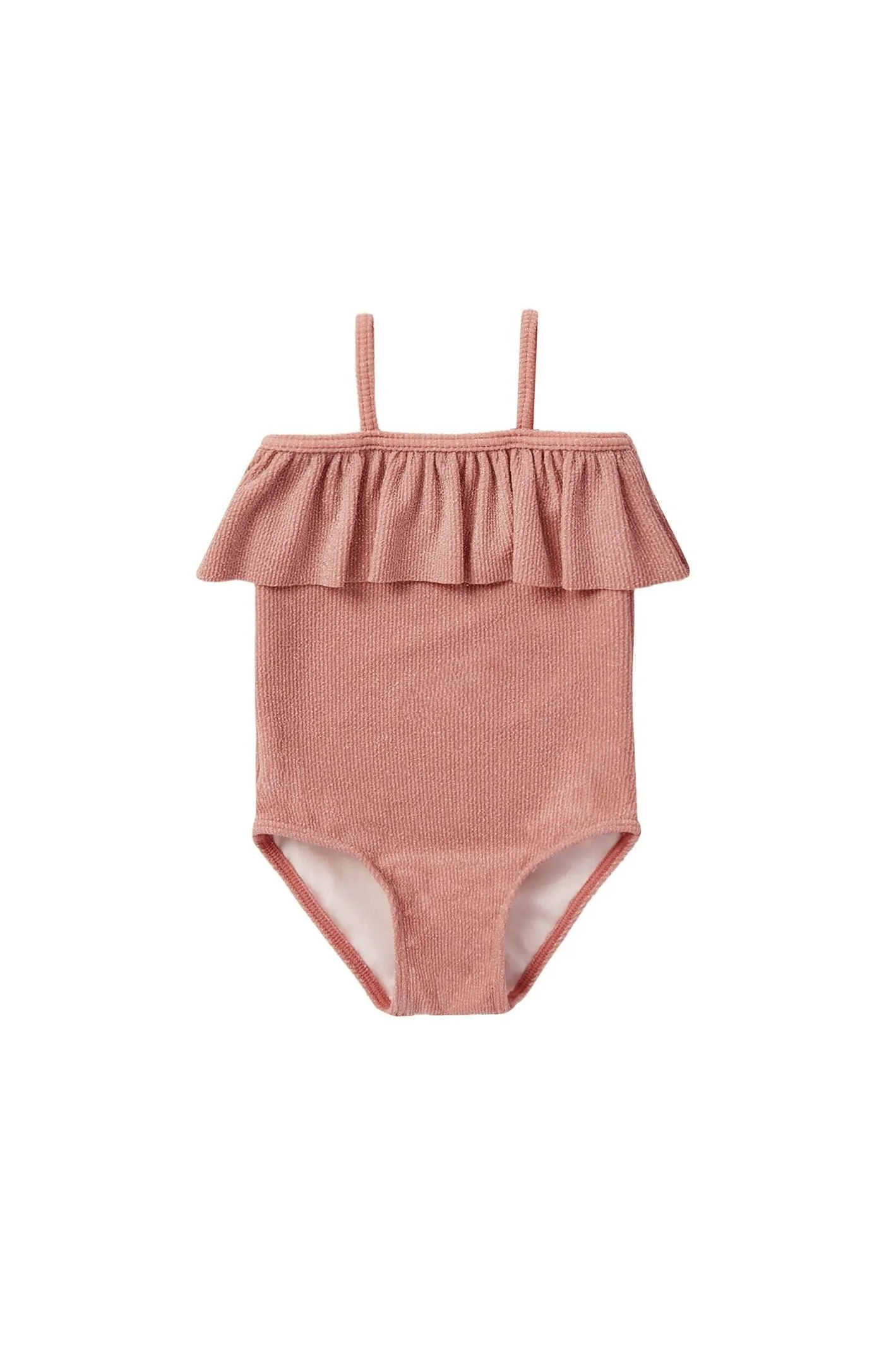 The Ruffle One-Piece Swimsuit by Rylee   Cru - Lipstick - BABY