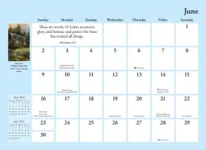 Thomas Kinkade Studios 12-Month 2024 Monthly Pocket Planner Calendar with Script