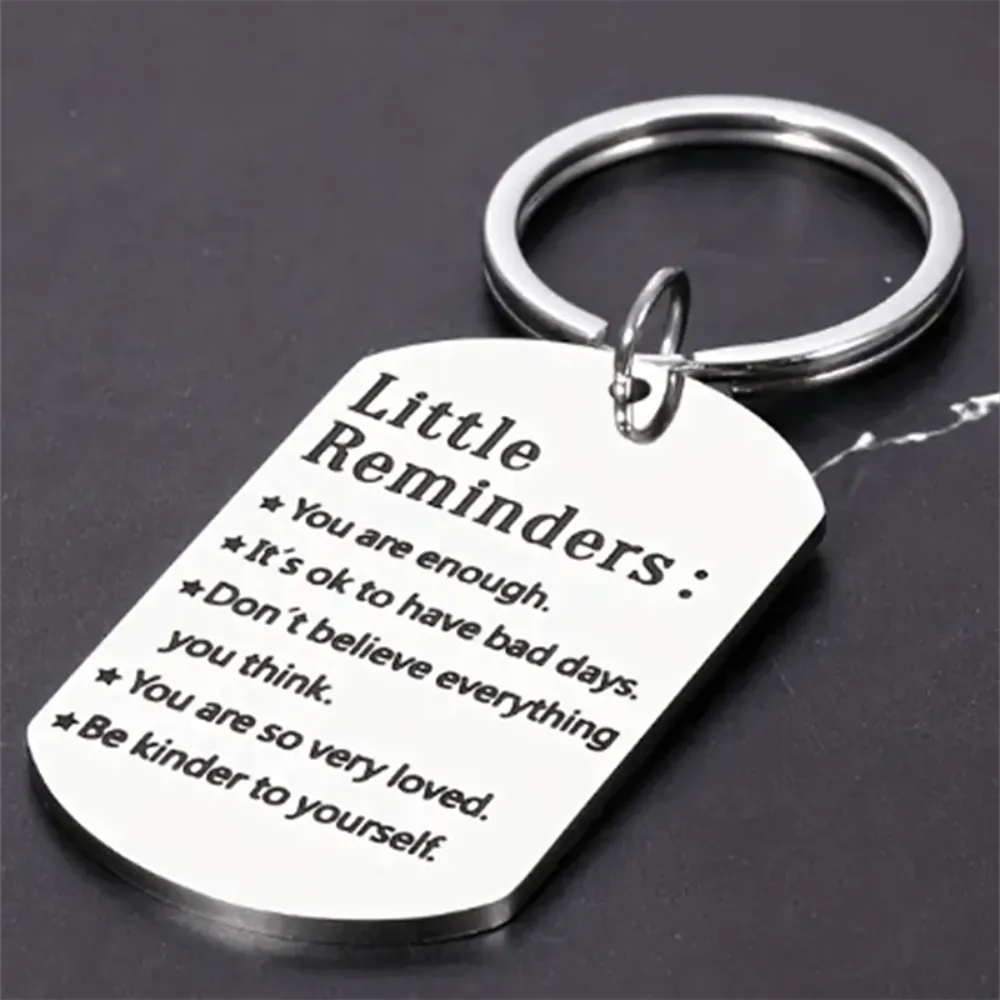 Thoughtful Charm Keychain