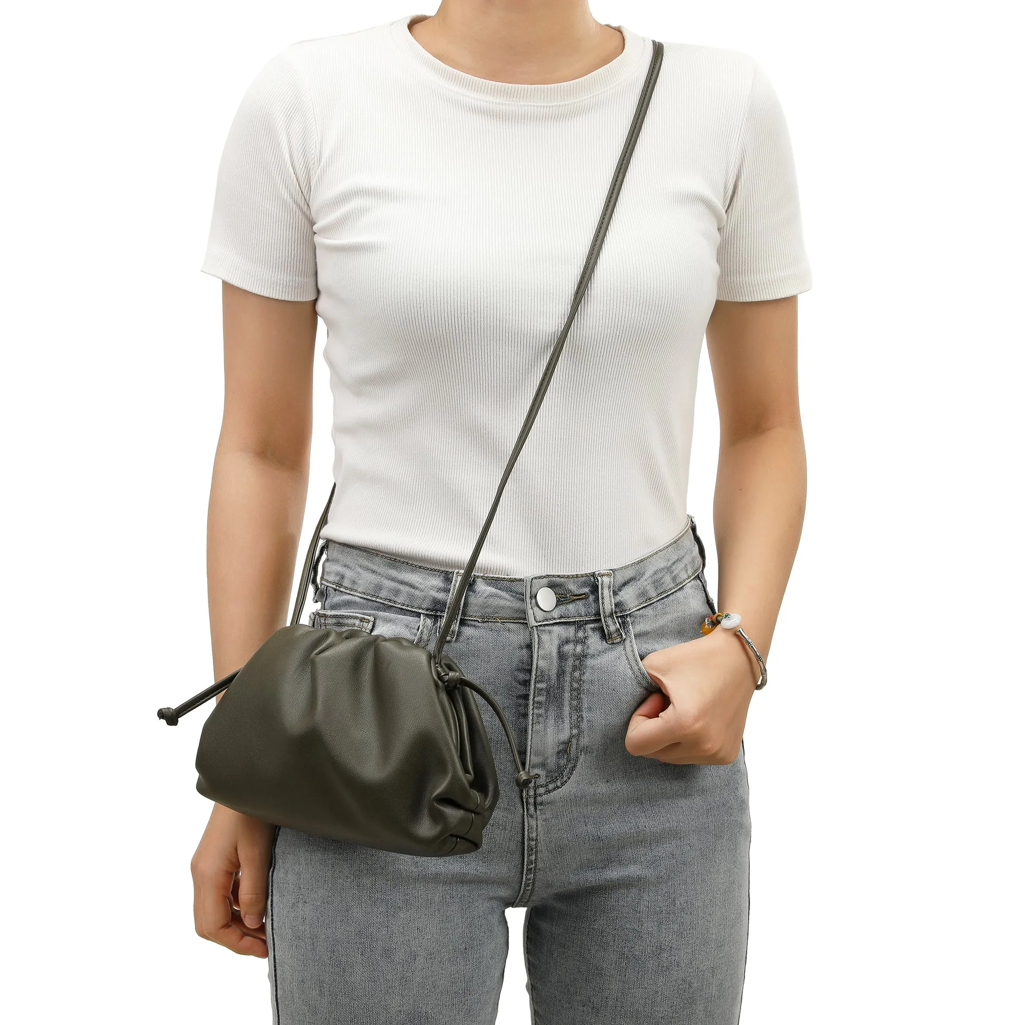 Tiffany & Fred Smooth Leather Pouch/Shoulder Bag