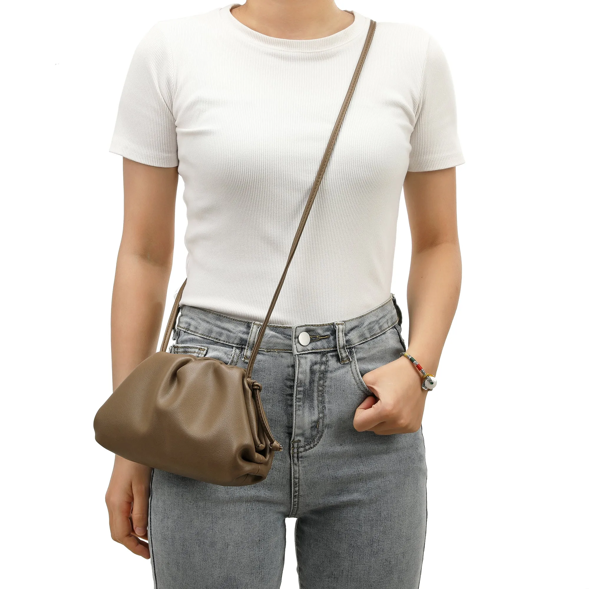 Tiffany & Fred Smooth Leather Pouch/Shoulder Bag