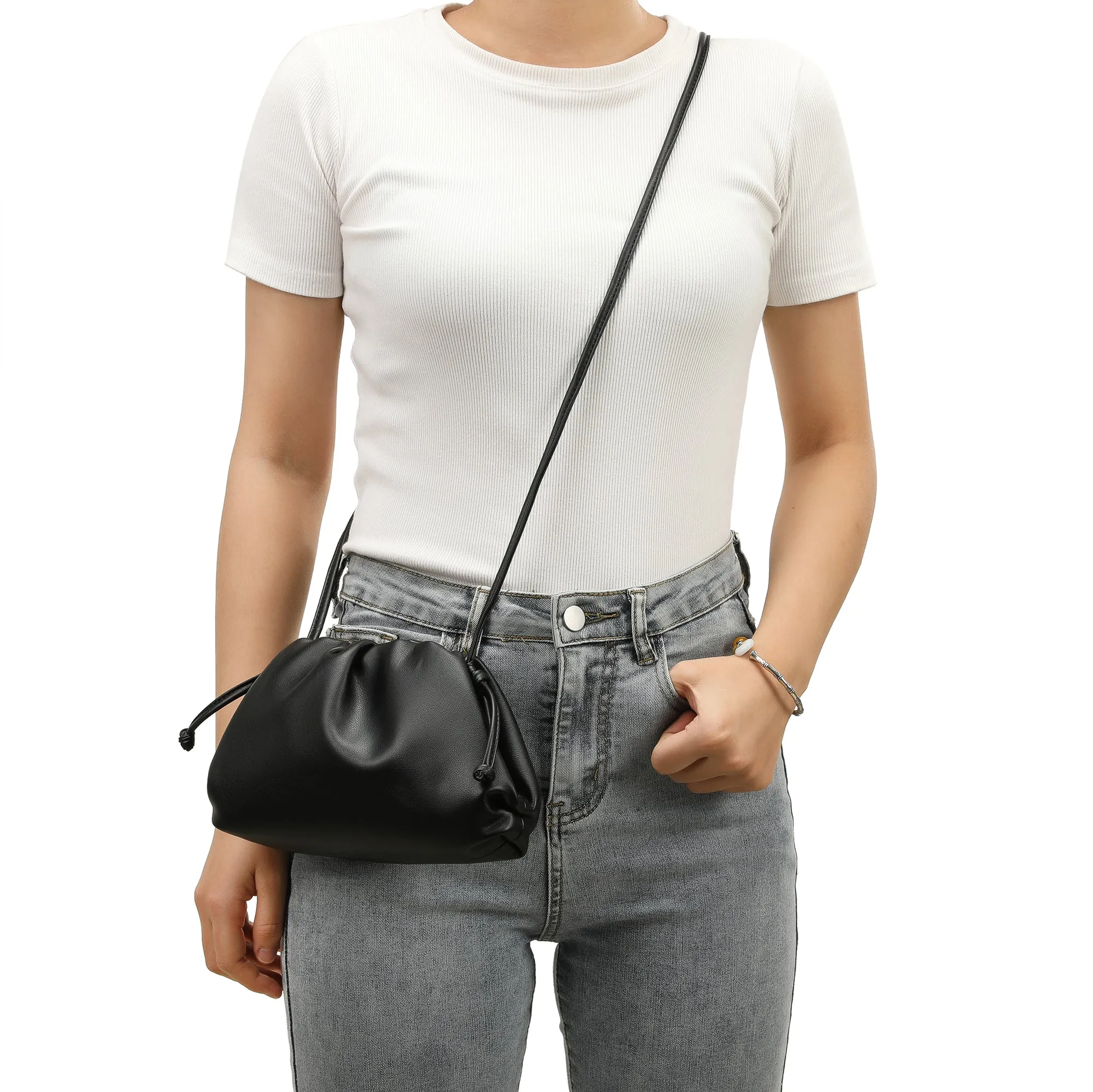 Tiffany & Fred Smooth Leather Pouch/Shoulder Bag