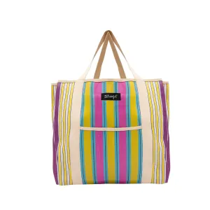 Tote Bag - Yellow, Blue And Purple
