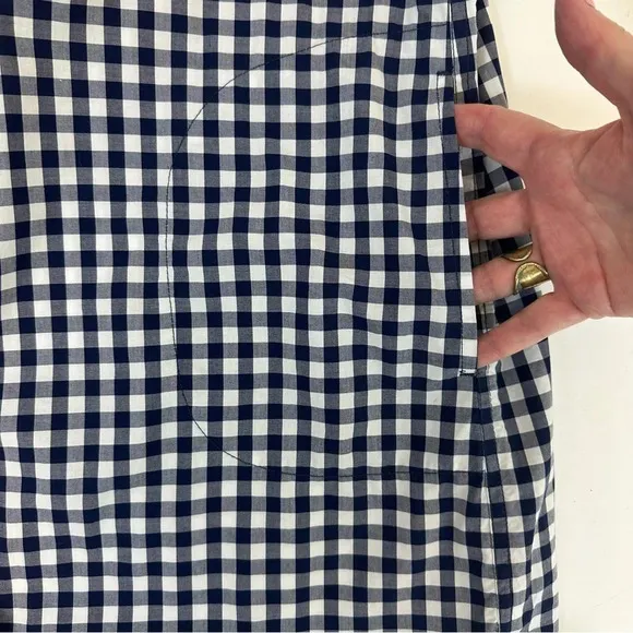 Vineyard Vines Gingham Contrasting Placket Shirt Dress 10
