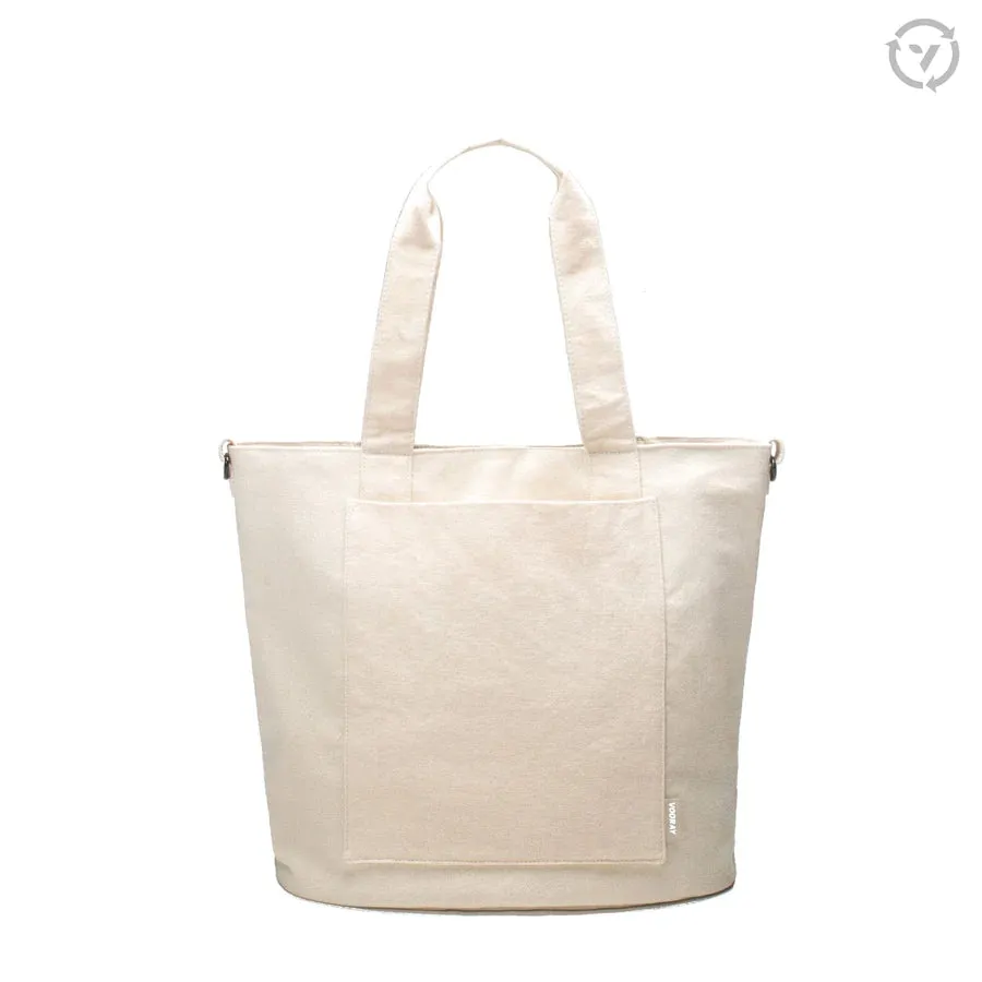 VOORAY Zoey Tote - Natural Cotton