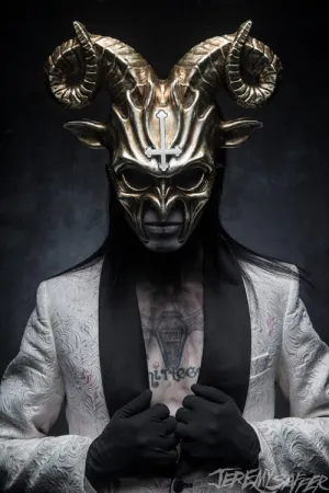 Wednesday 13 golden god Metallic Mini Print
