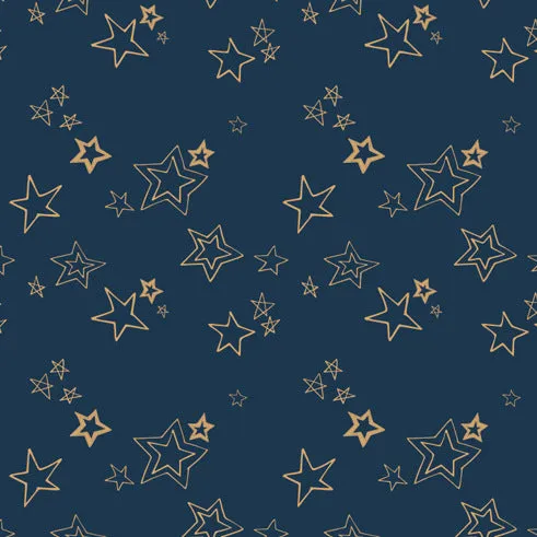 Wild and Free Midnight Roof Metallic by Art Gallery Fabrics