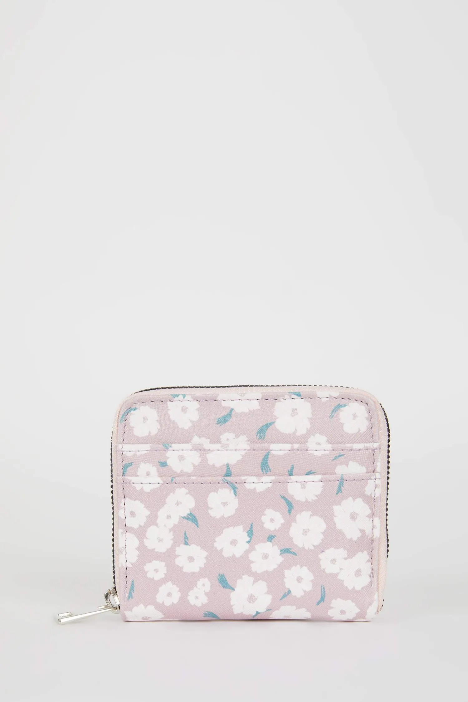 Women's Floral Patterned Faux Leather Wallet