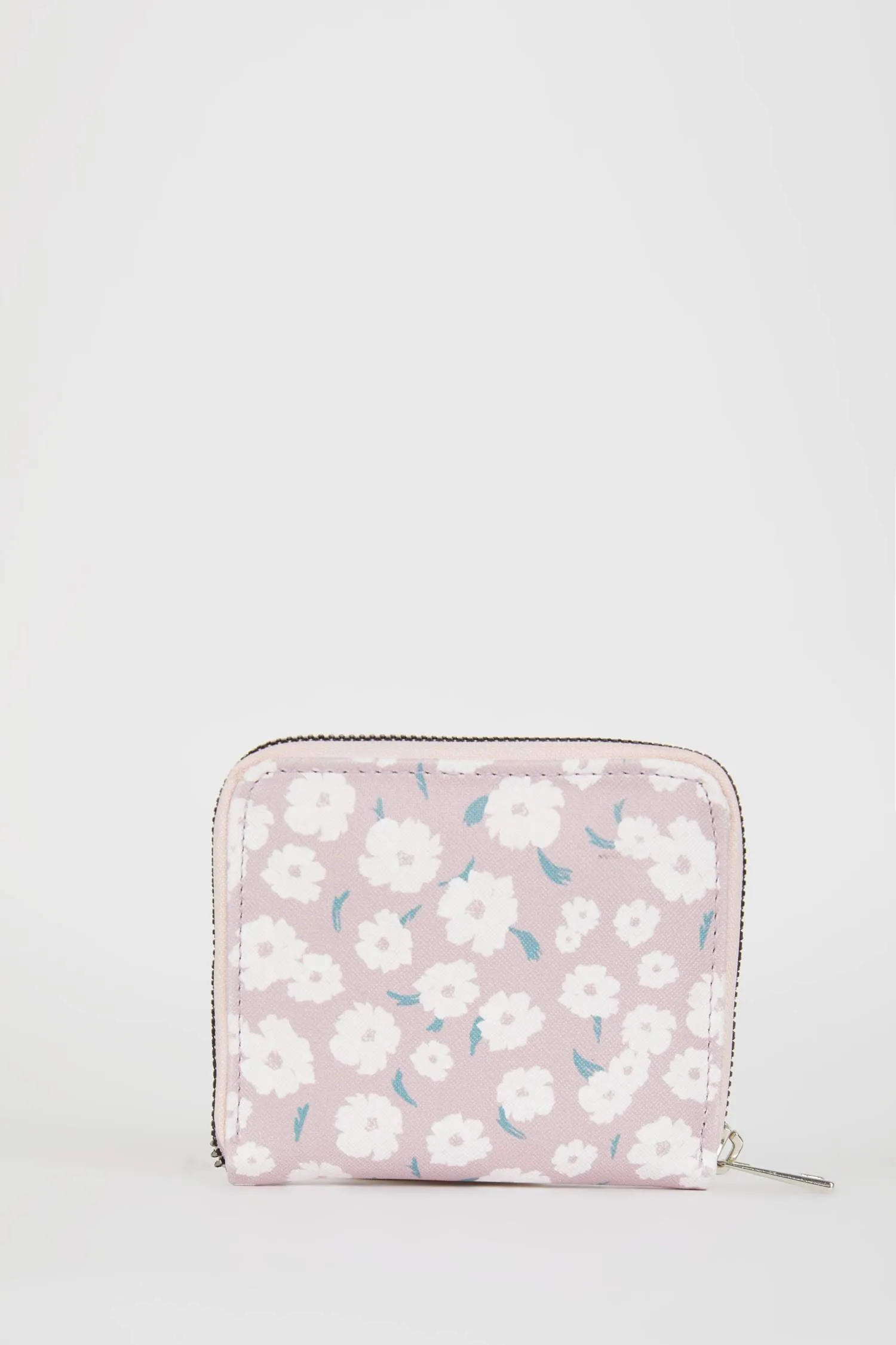 Women's Floral Patterned Faux Leather Wallet