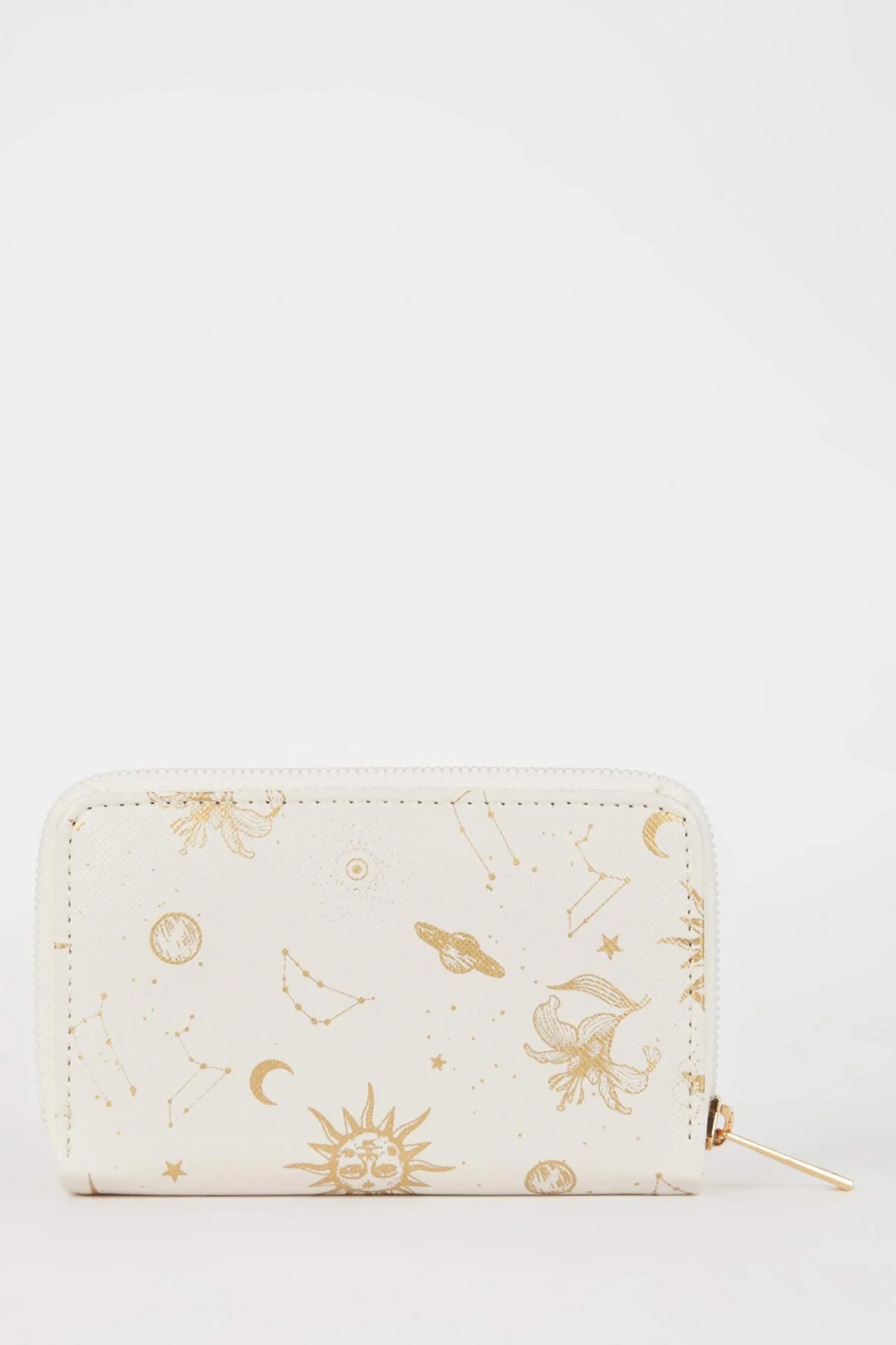 Women's Space Printed Faux Leather Wallet