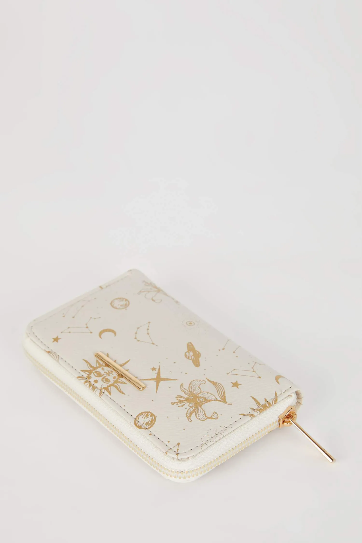 Women's Space Printed Faux Leather Wallet