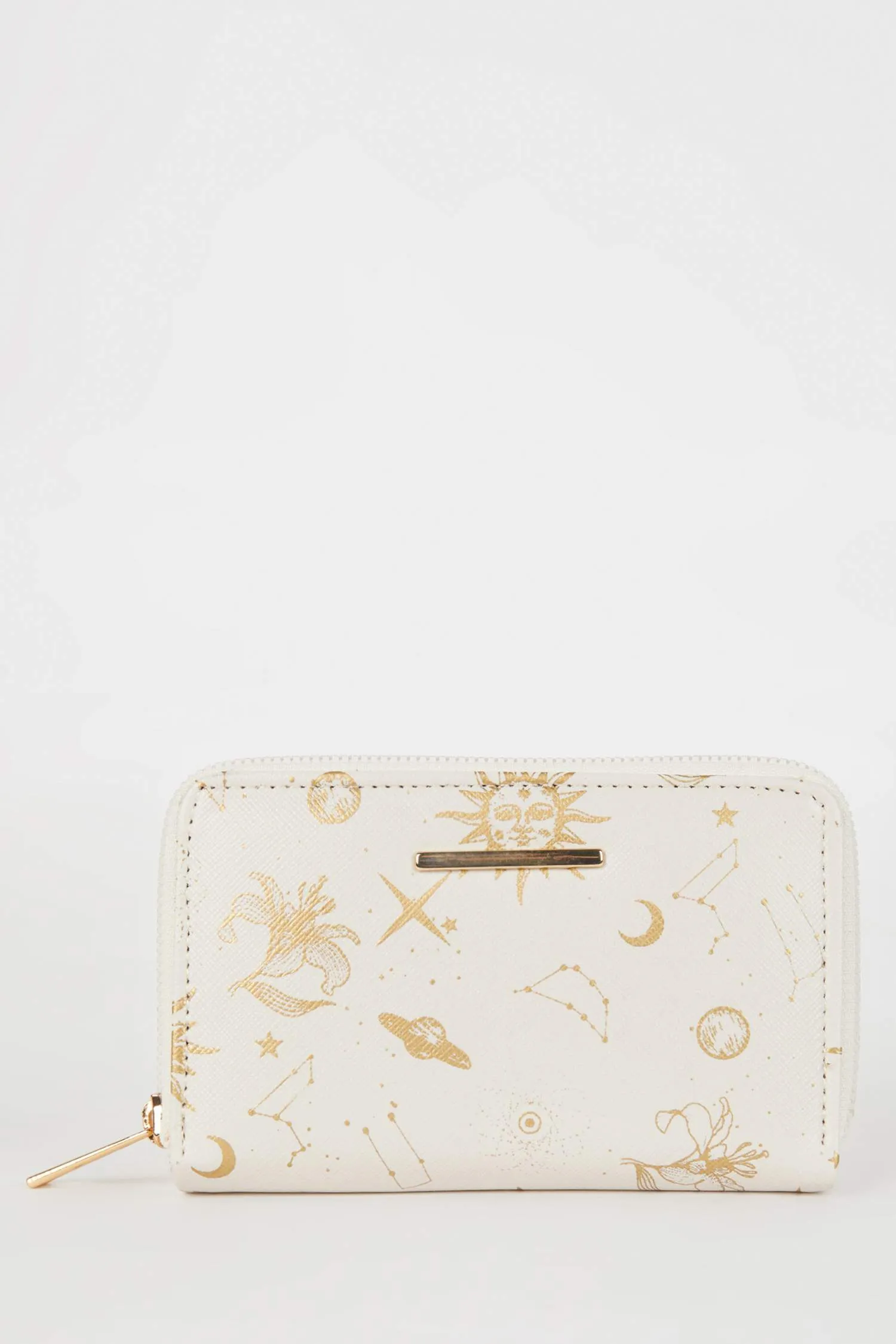 Women's Space Printed Faux Leather Wallet