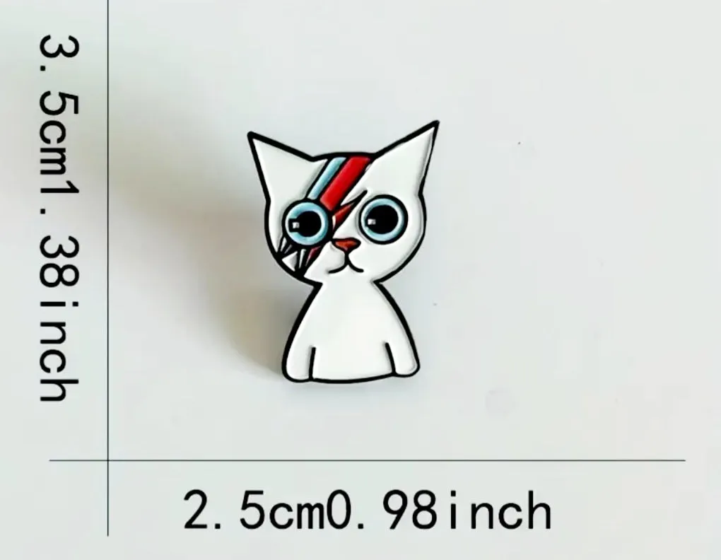 Ziggy Cat Enamel Pin