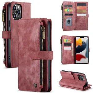 Zipper Leather Wallet Phone Case
